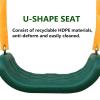 4 Seat Metal Swing Set with Glider, Kids Swing, Outdoor Swing, Kids Outdoor Toys, Playground Equipment, Suitable for Children 3-8 Years Old view 3