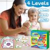 Torlam Phonics Puzzle Cards Level 1-4, Learn to Read Rhyming Games Phonics Flash Cards Spelling CVC Words, Digraphs Blends, Long Vowel, Silent E, Trigraphs Sight Words for Toddlers Kids Kindergarten view 2