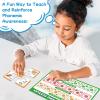 Torlam Phonics Puzzle Cards Level 1-4, Learn to Read Rhyming Games Phonics Flash Cards Spelling CVC Words, Digraphs Blends, Long Vowel, Silent E, Trigraphs Sight Words for Toddlers Kids Kindergarten view 3