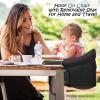 Hook On Chair, Portable Baby Feeding Seat Attached to Table - Clip On High Chair With Fold-Flat Storage Bag, Easy Clean Fast Table Seat for Home and Travel, Tight Fixing and Anti Drop Toddler Seat view 2