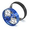 Pro-Line Racing 1/4 Pro-Spec Aluminum V2 Bead Rear Wheel Assembled Blue Promoto-MX PRO283700T1 view 2