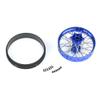 Pro-Line Racing 1/4 Pro-Spec Aluminum V2 Bead Rear Wheel Assembled Blue Promoto-MX PRO283700T1 view 4