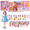 OSQI Princess Magnetic Dress Up Dolls Games, Magnetic Dress Up Play Set for Girls, Travel Road Trip Airplane Activity Toys with 3D Magnetic Game Scene, Magnetic Paper Dolls for Girls Ages 4-7 view 1