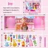 OSQI Princess Magnetic Dress Up Dolls Games, Magnetic Dress Up Play Set for Girls, Travel Road Trip Airplane Activity Toys with 3D Magnetic Game Scene, Magnetic Paper Dolls for Girls Ages 4-7 view 3