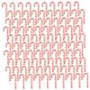 Kalastussaari 100 Pcs Candy Cane Ornaments, Red and White 1.77 in Mini Candy Cane Christmas Decorations, Fake DIY Craft Clay Miniature Christmas Ornaments for Dollhouse Home Decor Candy Canes view 2