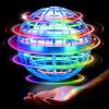 NWLAEWR Flying Orb Ball Toy, 2026 Upgrade Hand Controlled Hover Ball with LED Lights, 360 Rotating Boomerang Globe Cool Mini Drone, Ideal Birthday&Christmas Gift for Boys Girls-Bright Blue view 1