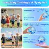NWLAEWR Flying Orb Ball Toy, 2026 Upgrade Hand Controlled Hover Ball with LED Lights, 360 Rotating Boomerang Globe Cool Mini Drone, Ideal Birthday&Christmas Gift for Boys Girls-Bright Blue view 3