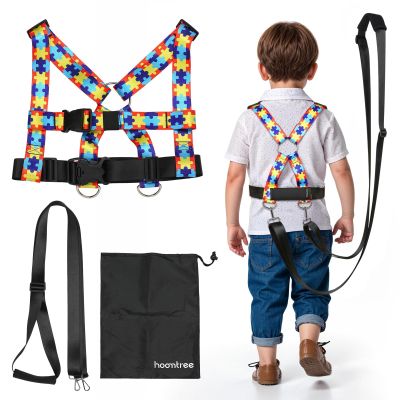 HOOMTREE Safety Harness Leash for Special Needs Child Aged 6-12 Years Fully Ajustable, Sturdy Walking Harness for Older Children with Grab Handle, Keeping Active ADHD/ASD Autism Kids Safe in Public