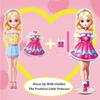 OSQI Magnetic Dress Up Dolls for Girls - Paper Doll Dress Up Game Stickers - 35 Piece Roleplay Magnetic Travel Playset, with 3D Store Wardrobe Game Scene, Paper Dolls for Girls Ages 4-7 (Amy) view 4