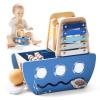 Promise Babe 5-in-1 Baby Wooden Activity Cube, Sea Ocean Montessori Toddler Toys for 1+ Year Old Boys Girls Gifts, Educational Learning Boat Toys for 1st Birthday Gifts for Kids view 1
