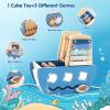 Promise Babe 5-in-1 Baby Wooden Activity Cube, Sea Ocean Montessori Toddler Toys for 1+ Year Old Boys Girls Gifts, Educational Learning Boat Toys for 1st Birthday Gifts for Kids view 2