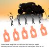 NOENNULL 10 Pcs RC Body Clips Lightweight Heavy Duty Right Angle R Pins Fit Axial 1/24 SCX24 AXI206000 RC Car (Orange) view 3