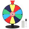 12 Inch 10 Slot Prize Wheel, Spinning Wheel for Prize, Prize Wheel Spinner with Stand, Tabletop Spinner Wheel with Dry Erase Markers and Eraser, Carnival Spin Wheel for Trade Show, Fortune Spin Game view 1