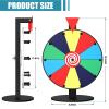 12 Inch 10 Slot Prize Wheel, Spinning Wheel for Prize, Prize Wheel Spinner with Stand, Tabletop Spinner Wheel with Dry Erase Markers and Eraser, Carnival Spin Wheel for Trade Show, Fortune Spin Game view 4