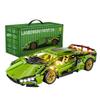 Chodia Sport Race Car Building Block Sets for Adults Boys,Green Racing Supercar Toys Kits with LED Light Collectible 1:14 Model Construction Birthday for Teens Age 8-12 12-16(1254 PCS) view 1