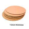 3-Layer 2-3MM Thickness Handmade Cardboard Plates, Drawing, Painting, Artworks, Pack of 50 (diameter:4") view 2