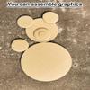 3-Layer 2-3MM Thickness Handmade Cardboard Plates, Drawing, Painting, Artworks, Pack of 50 (diameter:4") view 3