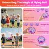 NWLAEWR Flying Orb Ball Toy, 2026 Upgrade Hand Controlled Hover Ball with LED Lights, 360 Rotating Boomerang Globe, Cool Mini Drone, Ideal Birthday&Christmas Gift for Boys Girls-Red & Purple view 3