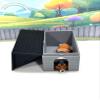 3D Printed Dog with Dog House, Articulated Labrador Retriever, Husky,German Shepperd,Golden Retriever Collie, Border Collie, Australian Shepherd Toy (Collie, Gray and Black Doghouse) view 3