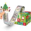 Christmas Money Box for Cash Gift Pull, Money Holder Cash Gift for Kids Adults, DIY Fun Holiday Cash Box, Surprise Gift Box for Parents, Lovers and Friends, Includes 50Pcs Transparent Bags (Green) view 1