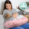 BROLEX Baby Nursing Pillow Covers: 2-Pack Soft Slipcovers for Breastfeeding Pillows - Comfortable Fabric, Fits Standard Nursing Pillows for Boys & Girls - Pink Arrow view 4