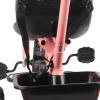 Keenso Children Tricycle Adjustable Push Handle Tricycle, Balance Wheel for Toddlers Learning Driving Skills, Suitable for Children (Pink view 4