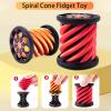 3 Packs Impossible Cone,Spiral Cone Fidget Toy Impossible Pyramid Passthrough Toy,3D Printed Spiral Cone Fidget Toy,Mini Vortex Thread Illusion Desktop Deco Souvenir Gift for Anxiety Relaxing view 4