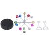 Ferris Wheel Revolving Ball, Electric Magnetic Rotation Ferris Wheel Desk Colorful Metal Ball Perpetual Motion Decoration view 3