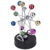 Ferris Wheel Revolving Ball, Electric Magnetic Rotation Ferris Wheel Desk Colorful Metal Ball Perpetual Motion Decoration view 4