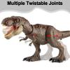 Tyrannosaurus Rex Action Figure Toy - Continuing Head Strike T Rex Dinosaur Toy with Roar & Light Up, Neck Attack, Tail Flick Attack, Movable Jaws and Limbs, Dinosaur Toys for Kids 3-5 6 7 8 view 4