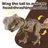 Tyrannosaurus Rex Action Figure Dinosaur Toy for Kids 3-5 & 6-8 with Continuous Spray and Vibration - Roaring & Light-Up Dino Toy with Movable Jaws and Limbs, Christmas, Birthday Gift for Kids (Brown) view 3