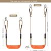 2pcs Swing Seat with Adjustable Rope and 4pcs Carabiners view 3