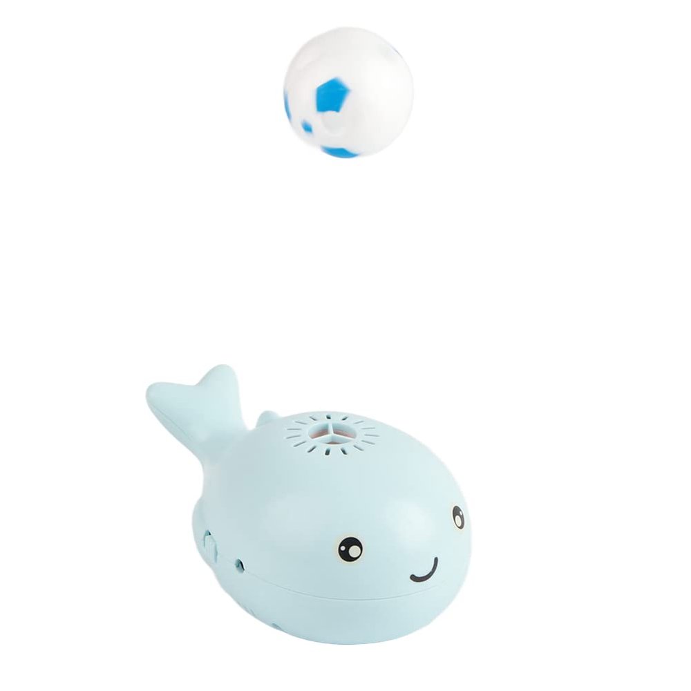 JTLB Electric Whale Floating Ball Toy Dolphin Blow Game for Kids Balancing Blow Games (Blue)