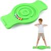 Seenelling Maze Balance Board for Kids Plastic Wobble Rocker Balance Board with Mini Balls Load 220lb Balance Game with Handles for Toddler Balancing Exercise Equipment Game, 24.5 x 11.8 Inch (Green) view 1