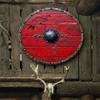 24-Inch Round Wooden with Heavy Metal Fittings | Battle-Ready SCA LARP Reenactment Prop | Wall Decor & Historical Gift view 2