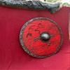 24-Inch Round Wooden with Heavy Metal Fittings | Battle-Ready SCA LARP Reenactment Prop | Wall Decor & Historical Gift view 4