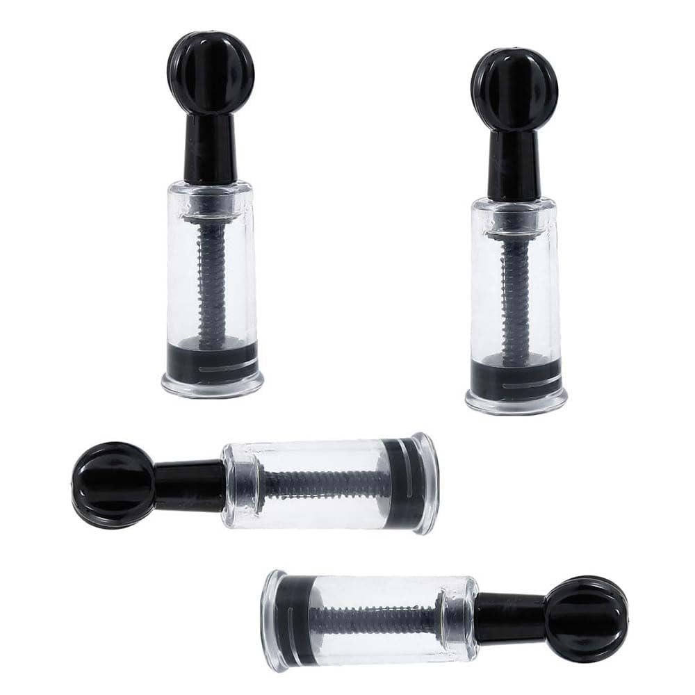 4 x Nipple Corrector, Nipple Inverted, Flat and Shy Nipples for Mom (Black)