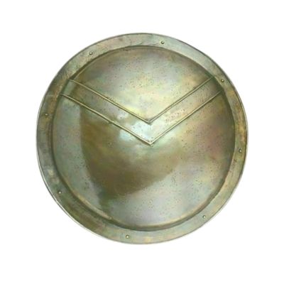 24-Inch Leonidas Spartan Shield Replica | Medieval King 18 Gauge Battle Armor | Authentic Greek Design for Reenactments & Collectors