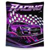 Eccustomized Car Gifts for Kids - Lightweight Warm Car Throw Blanket - 40"x50" Inches Crib Size Black Throws for Sofa - Cool Blankets for Boys view 1