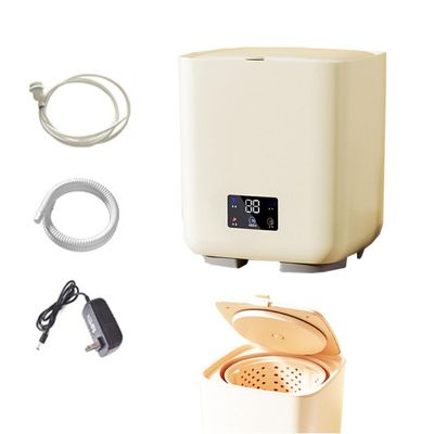 Mini Portable Washing Machine 11X11X12in Space Saver 2 In 1 Camping Washers For Home, Dorm, Apartment, RV, Travel, Outdoor Use Convenience And Efficiency(Beige)