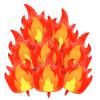 8 Pcs Fire Balloons,32 Inch Fire Truck Birthday Party Supplies Large Flame Balloons Aluminum Foil Fire Decorations view 1