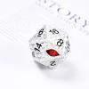 1 die Metal D20 DND Dice - Dragon Scale Metallic 20 Sided Giant Polyhedral Dice,35mm Large Dragon Eye Metal D&D Dice for Dungeons and Dragon Tabletop Game(White Dragon Scale) view 4