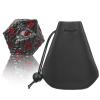 1 die Metal D20 DND Dice - Dragon Scale Metallic 20 Sided Giant Polyhedral Dice,35mm Large Dragon Eye Metal D&D Dice for Dungeons and Dragon Tabletop Game(Black Dragon Scale) view 3