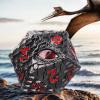 1 die Metal D20 DND Dice - Dragon Scale Metallic 20 Sided Giant Polyhedral Dice,35mm Large Dragon Eye Metal D&D Dice for Dungeons and Dragon Tabletop Game(Black Dragon Scale) view 4