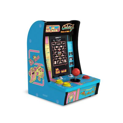 Arcade1Up Class of 81 Ms. PAC-Man/Galaga Countercade  3 Classic Games, Retro Game Console for Home, Portable Console with 7-inch Screen, Table-top Video Game for Game Room