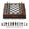 15 Unique Handmade Chess Set  Handmade Wooden Storage Board with Metal Chess Pieces  Luxury Gift for Men and Collectors  Gift for Dad (Purple) view 3