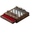 15 Unique Handmade Chess Set  Handmade Wooden Storage Board with Metal Chess Pieces  Luxury Gift for Men and Collectors  Gift for Dad (Purple) view 4