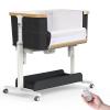 Staroyal Electric Bassinet Baby Cradle 3 Rocking Motion, 3 in 1 Baby Bassinets for Newborn with 5 Heights Adjustable, Girl/boy Automatic Rolling Bedside Sleeper, Black view 1