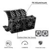 GLOBACT RC Motor Cooling Fans 30mm Dual RC Car Motor Fans with Metal Cover 4068 4274 Brushless Motor Heatsink for 1/8 RC Truck Crawler Diameter 40mm 42mm Brushless Motor (Black) view 2