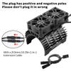 GLOBACT RC Motor Cooling Fans 30mm Dual RC Car Motor Fans with Metal Cover 4068 4274 Brushless Motor Heatsink for 1/8 RC Truck Crawler Diameter 40mm 42mm Brushless Motor (Black) view 3